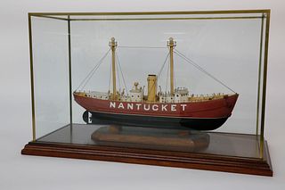 Cased Model of the "Nantucket Lightship"