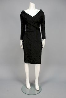 HARDY AMIES SILK CLOQUE DRESS, 1959.