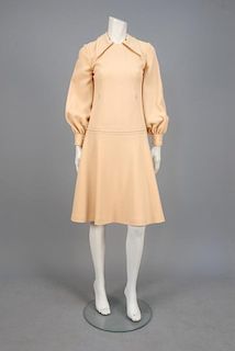GALANOS WOOL DAY DRESS, 1970s.