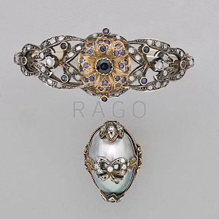 INDIAN BAROQUE STYLE BRACELET AND RING