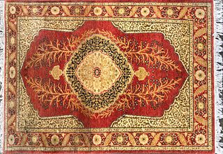 Hand Knotted Wool Indian Persian Carpet