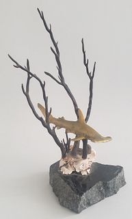 P. Johnston Limited Edition Bronze Shark Sculpture