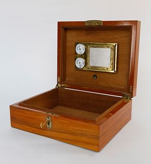 Vintage Dunhill Mahogany Humidor Box, Made in England
