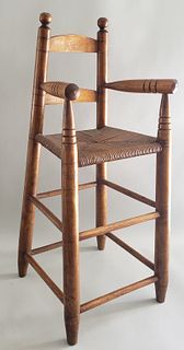Antique American Ladder-back High Chair