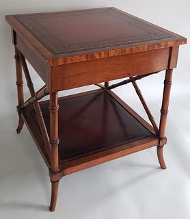 Maitland Smith Bamboo Style Side Table