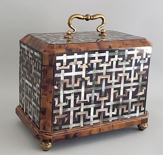Maitland Smith Mother of Pearl Inlaid Caddy Box