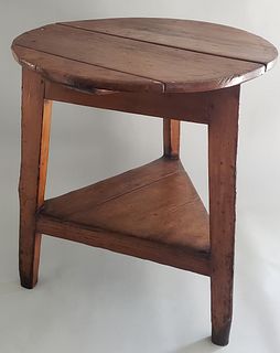19th Century English Pine Cricket Table