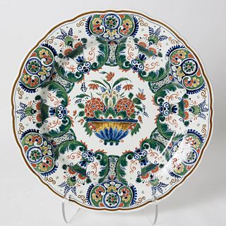 Royal Delft Underglazed Decorated Charger