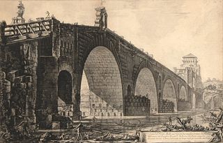 Giovanni Battista Piranesi, Veduta del Ponte Molle... 1762, 1870-1945