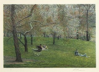 Harold Altman, Untitled (Park in Springtime)