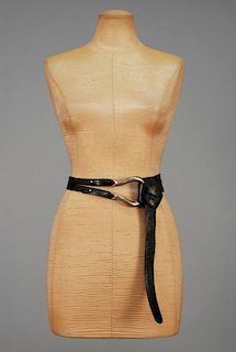 ELSA PERETTI for TIFFANY STERLING SILVER and LEATHER BELT.