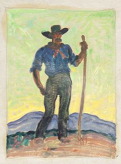 E. Martin Hennings, Untitled (New Mexican Farmer)