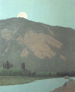 Russell Chatham, Dusk at the Blackfoot River, 2001
