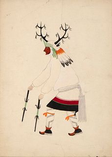 New Mexico (Unknown), Untitled (Deer Dancer), ca. 1900
