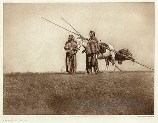 Edward Curtis, A Blackfoot Travois, 1926