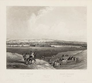 Karl Bodmer, Fort Union on the Missouri, ca. 1839