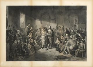 After Henry Brueckner, The Marriage of Pocahontas, ca. 1855
