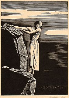 Rockwell Kent, Girl on Cliff (The Abyss), 1930