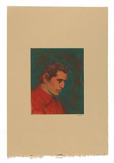 Elias Rivera, Untitled (Profile of a Young Man)