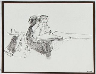 Elias Rivera, Untitled (Man and Woman in Restaurant Booth)
