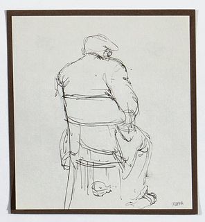 Elias Rivera, Untitled (Man Seated from Behind)