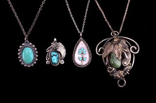 Navajo Turquoise Pendant Necklace Collection