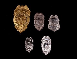 Collection of Chief & Fireman Badges (c. 1940 - )