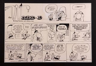 Original Proof Of The Wizard Of Id Comic 1976