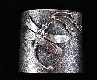 Armand American Horse Dragonfly Silver Bracelet