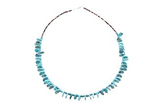 Navajo Heishi & Lone Mountain Beaded Necklace
