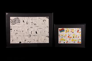 Pair of Proofs of Dennis The Menace Comic 1974