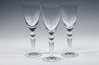 (3) STEUBEN "COUNTERPOINT" WINE GLASSES