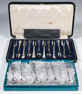 (2) CASED SETS OF SILVER-PLATE FLATWARE