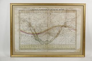 SCARCE 1835 MAP OF THE HEAVENS
