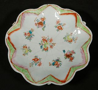 EARLY PORCELAIN LILY PAD FORM DISH