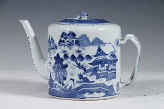 CHINESE EXPORT CANTON TEAPOT