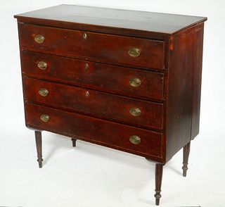 COUNTRY SHERATON CHEST OF DRAWERS