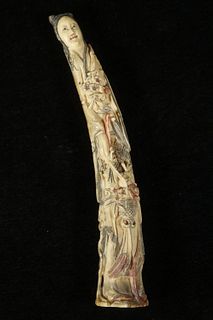 EARLY 20TH C. CHINESE CARVED BONE FIGURINE