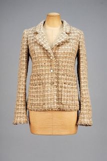 CHANEL WOOL and CASHMERE BLEND JACKET.