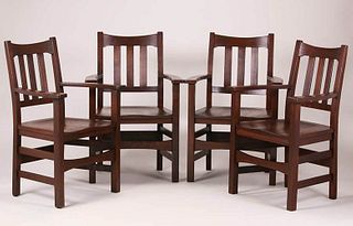 Stickley Brothers #378 1/2 Armchairs