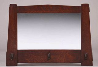Stickley Brothers Trapezoidal Mirror c1910