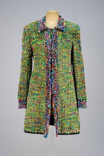 CHANEL COLORFUL KNIT JACKET and TANK TOP, 1998.