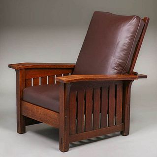 L&JG Stickley #410 Drop-Arm Morris Chair c1905-1907
