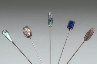 Group of Arts & Crafts Stick Pins c1910