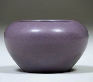 California Faience Matte Purple Closed Bowl c1914-1920