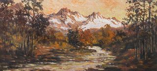 David Stirling Estes Park, CO Painting c1920s