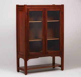 Brooks Furniture Co Two-Door Bookcase c1910