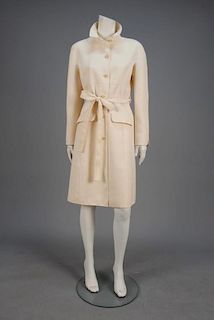 CHADO RALPH RUCCI BELTED WOOL COAT.