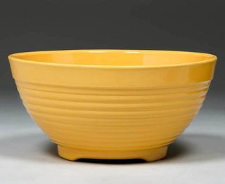 Bauer Ringware Yellow Punch Bowl c1930s