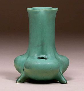 Teco Pottery Organic Cutout Form Vase c1910
